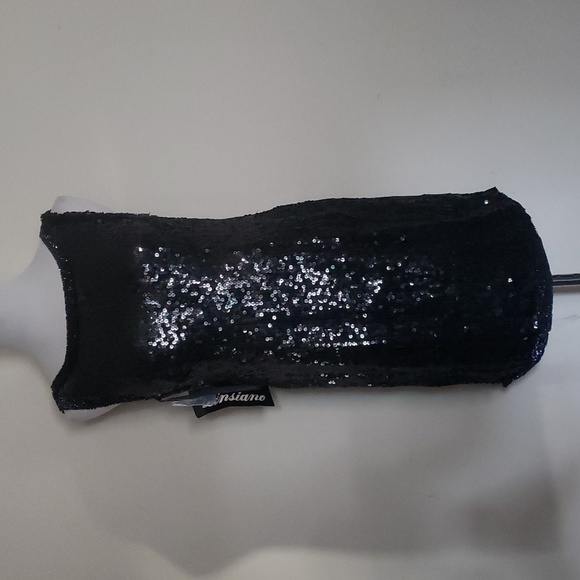 Linsiano Silk sequin dress size large Vintage - Picture 1 of 11